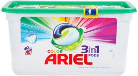 bron teleurstellen Monarch Ariel 3 in 1 Pods - Wasmiddel - 40 Wasbeurten - Huishouden - Voordeel  verpakking | bol.com