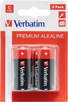 Verbatim - C Alkaline Battery 2PK
