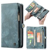 CaseMe Vintage portemonnee hoesje Samsung Note 10 Plus Blauw