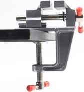 WiseGoods Mini Bankschroef Draaibaar met Tafelklem - Tafelbankschroef - Houtbewerking Tool - Juwelier - Hobby - Aluminium - 30 mm