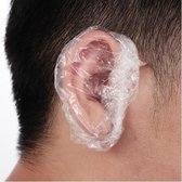 100 Stuks Wegwerp oor Beschermer Plastic / Salon Kappers / Waterdicht Gehoorbeschermingsmiddel / Haarverf Bescherming / oorontsteking douche