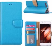 Huawei P10 Portemonnee hoesje met stand Blauw