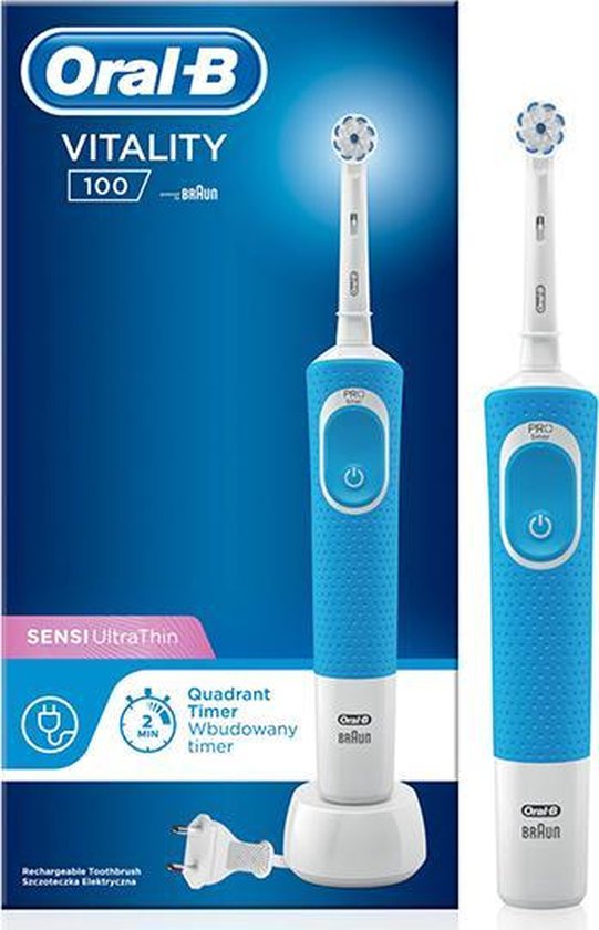 temperament Portier Menda City Oral-B Vitality 100 Sensi Ultrathin - Elektrische Tandenborstel - blauw |  bol.com