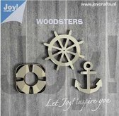 Joy!Crafts • houten figuren - anker reddingsboei stuurwiel