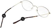 Ronde Brilhaakjes voor bril | 4 stuks | Anti-slip - Brilpootjes - Oorhaakjes - Frame Locks | Zwart