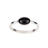 Zilveren Ring met Zwarte Onyx