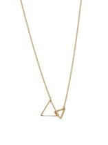 Goud Plated Ketting met dubbel driehoek