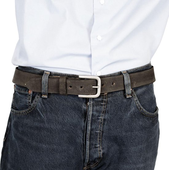 Arrigo Ceinture unisexe Arrigo 3,5 cm de large Noir 145 cm