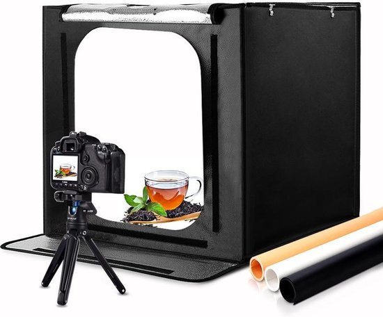 Professionele Fotostudio Set - Fotobox- Studio/ Foto Tent - Licht Studio -  Studiolamp... | bol.com