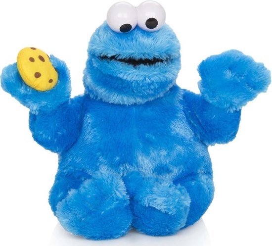 Uitmaken Nieuwjaar Sortie Pluche Sesamstraat koekiemonster handpop met geluid 37 cm - Sprekende  Cookie Monster... | bol.com