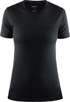 Craft Active Comfort Roundneck Ss Sportshirt Dames - Black