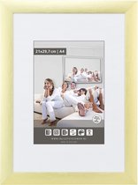 Brede Aluminium Wissellijst - Fotolijst - 50x50 cm - Ontspiegeld Kunstglas - Mat Goud - 23 mm