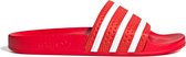 adidas Adilette  Slippers - Maat 44.5 - Unisex - rood/wit