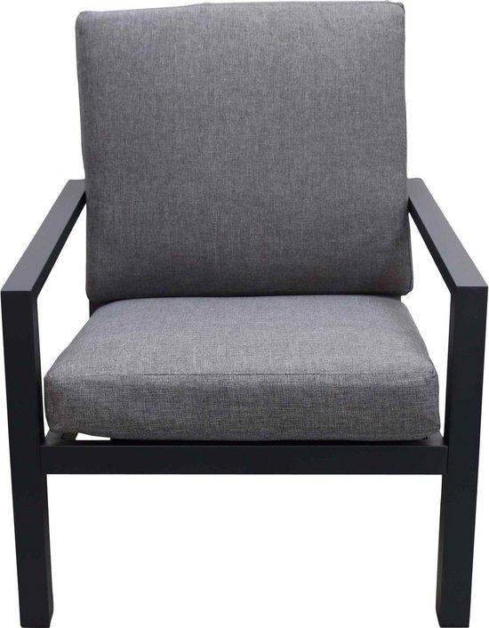 San Diego Loungestoel Aluminium (Grey/Matt Black) | bol.com