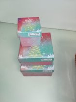 Opslagdoosjes kerst - 3 stuks