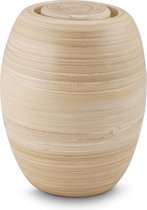Bakka bamboe urn klein - hout
