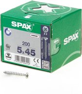 Spax Spaanplaatschroef Verzinkt PK 5.0 x 45 - 200 stuks