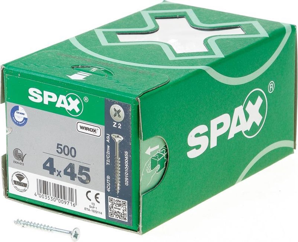 DRESSELHAUS JD Universele Schroef Verzonken Kop 3,5x35 Mm Verzonken Kop Torx Deeldraad Blank Verzinkt 200 Stuks