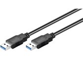USB naar USB kabel - USB3.0 - tot 0,9A / zwart - 3 meter