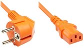 Goobay 5m Power cable electriciteitssnoer Oranje