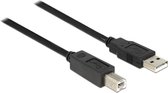 DeLOCK 11m, USB2.0-A - USB2.0-B câble USB USB A USB B Noir