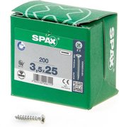 Spax Spaanplaatschroef Verzinkt PK 3.5 x 25 (200) - 200 stuks
