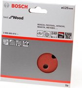 Bosch - 5-delige schuurbladenset 125 mm, 240