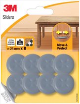 3M Sliders, Move & Protect, diameter van 25 mm, blister van 8 stuks