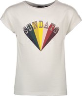 Like Flo Meisjes t-shirts & polos Like Flo Flo girls slub jersey top divers wit 116