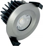 LED spot - Alex - Inbouwspot - RVS - Rond - 6W - Warm Wit - 3000K - Integral - Ø85mm - badkamer