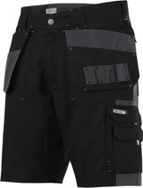 Dassy Monza Tweekleurige holsterzakkenshort 250012 - Zwart/Cementgrijs - 56