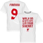 Liverpool Firmino Walk On T-Shirt - Wit - 5XL