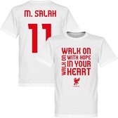 Liverpool Salah Walk On T-Shirt - Wit - XXXL