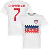 Engeland Chamberlain 7 Team T-Shirt - Wit - XXL