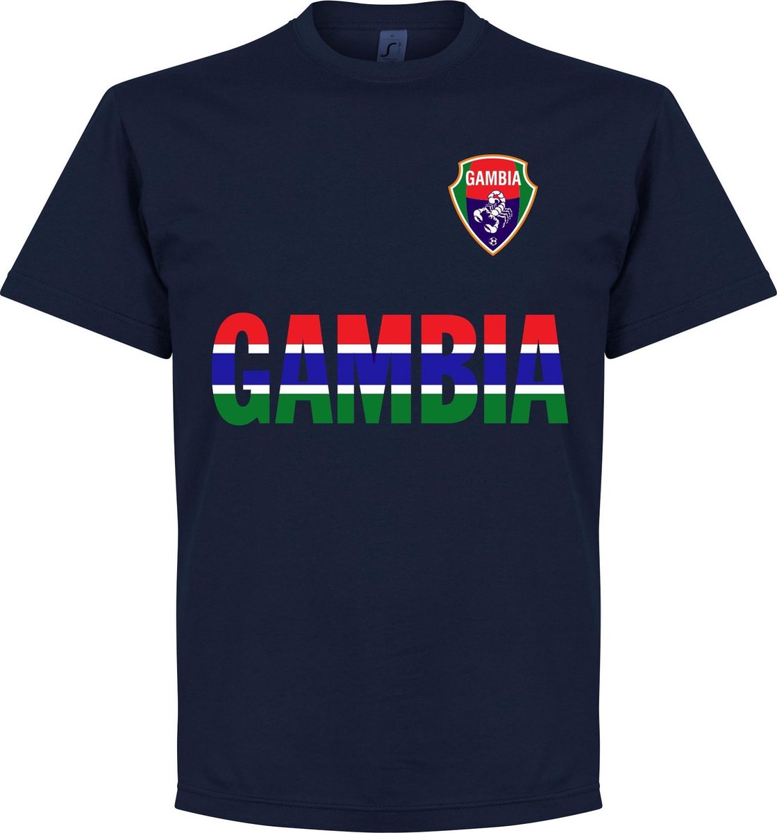 1119x1200.jpg Gambia Team T-Shirt - Navy - M - Afbeelding 1