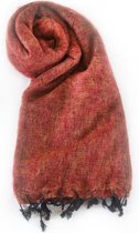 Nepal omslagdoek steen rood - Sjaal van yakwol | Stola |