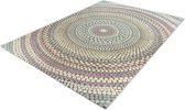 Bohemian Stijl Vloerkleed - Relief - Multi Pastel Kleuren-120 x 170 cm