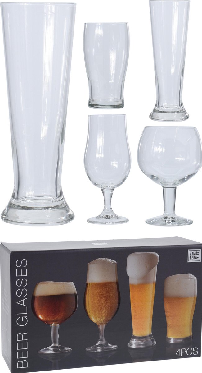 Set bierglazen 4 stuks - Atmosphera