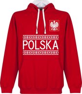 Polen Team Hooded Sweater - Rood - S