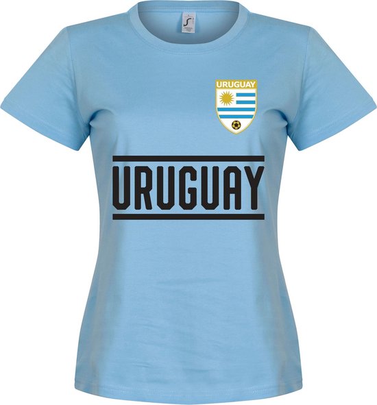 Uruguay Dames Team T-Shirt - Licht Blauw - XXL