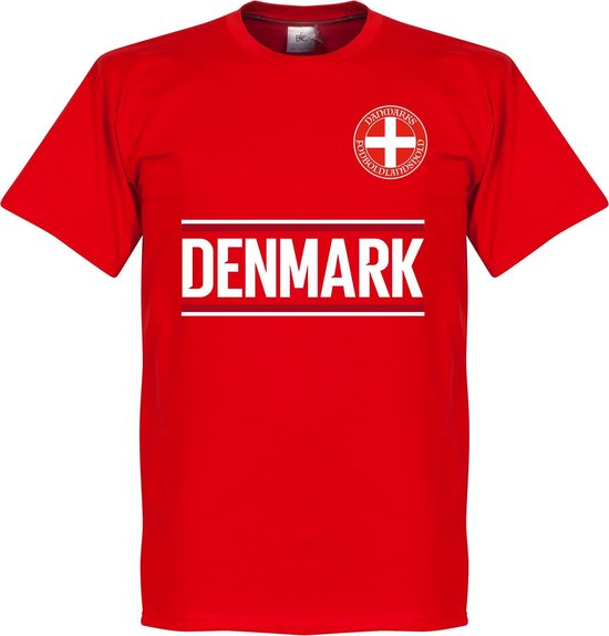 Denemarken Team T-Shirt - Rood - XS