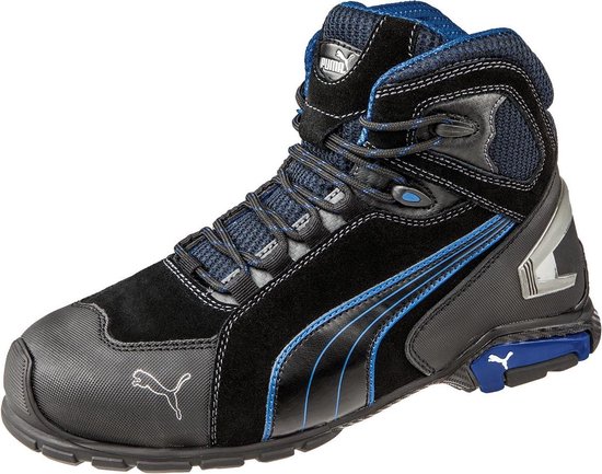 PUMA Rio Black Mid 632250-43 Chaussures montantes de sécurité S3 Pointure (EU): 43 noir, bleu 1 pc(s)