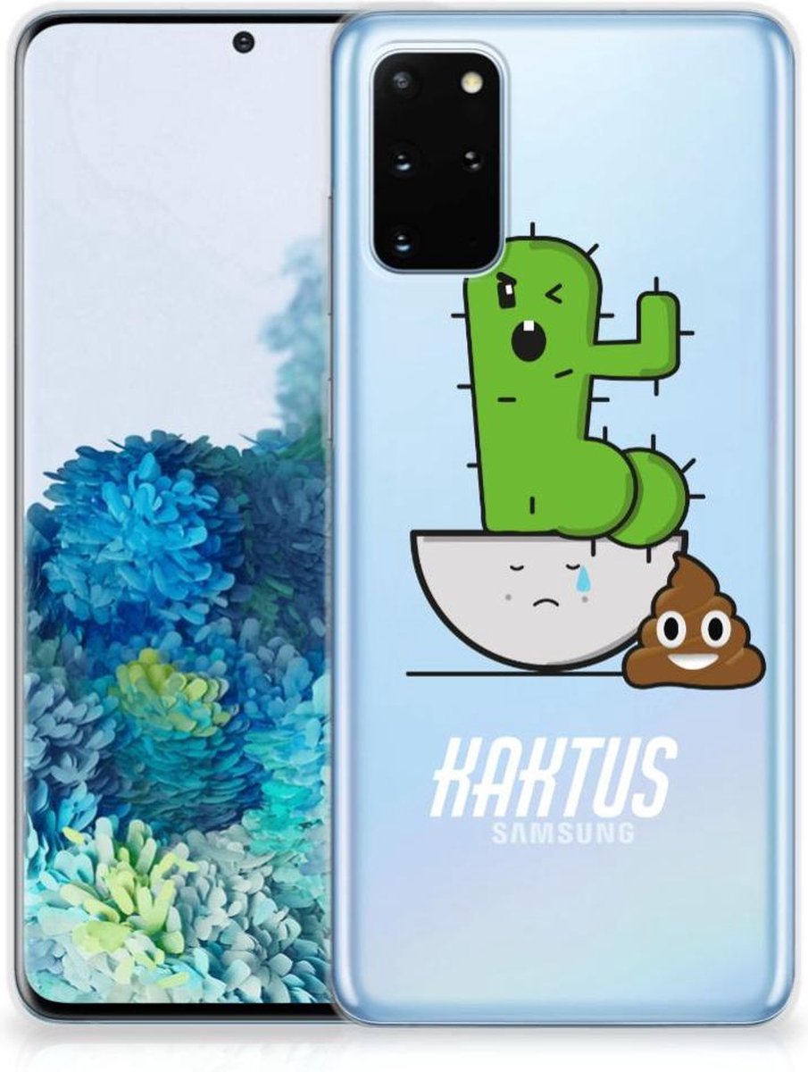 Samsung Galaxy S20 Plus Telefoonhoesje met Naam Cactus Poo