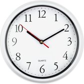 JAP Clocks AC61 - Ronde wandklok - Ø27 cm - Wand klok modern - Muurklok - Wit