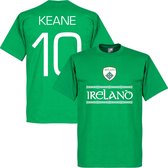 Ierland Keane 10 Team T-Shirt - L