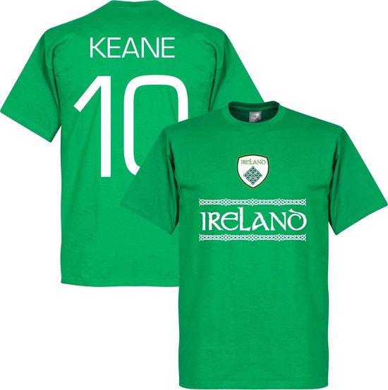 Ierland Keane 10 Team T-Shirt - L