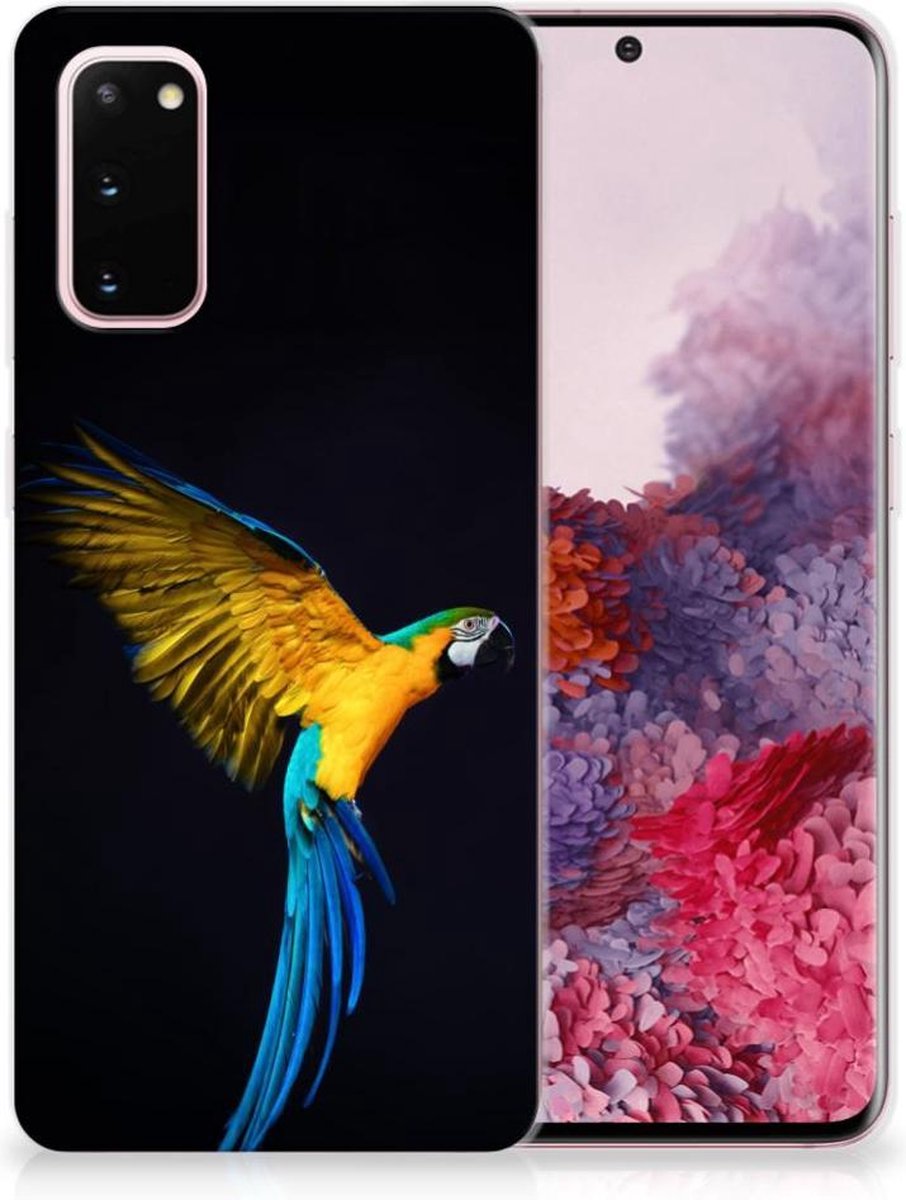 Samsung Galaxy S20 TPU Hoesje Papegaai