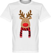Reindeer Supporter T-Shirt - Rood/Zwart - L