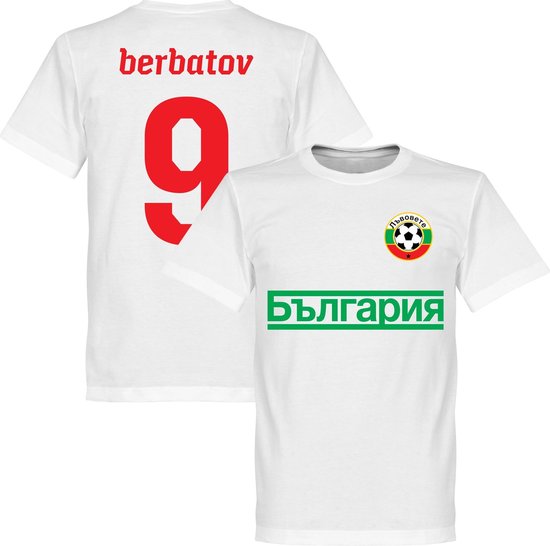 Bulgarije Berbatov 9 Team T-Shirt - Wit - 3XL