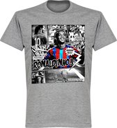 Ronaldinho Barca Comic T-Shirt - Grijs - XXL